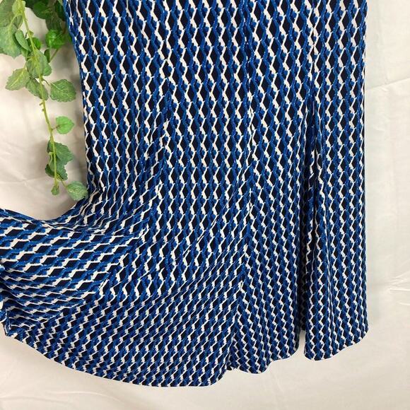 Jessica Howard Short Sleeve A Line Patterned Dress 10P - Picture 2 of 5